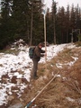 Príprava zimného tyčového značenia turistických chodníkov v TANAPe (autor: Lenka Burdová)